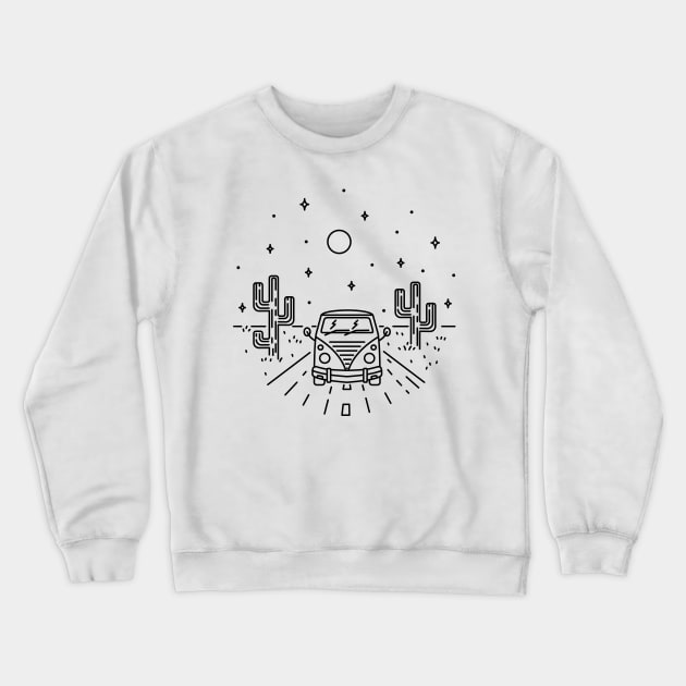 Let's be adventures Crewneck Sweatshirt by polkamdesign